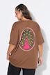 T-Shirt, Oversize Shape, Print - klein vorne, XL hinten