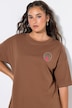 T-Shirt, Oversize Shape, Print - klein vorne, XL hinten