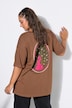 T-Shirt, Oversize Shape, Print - klein vorne, XL hinten