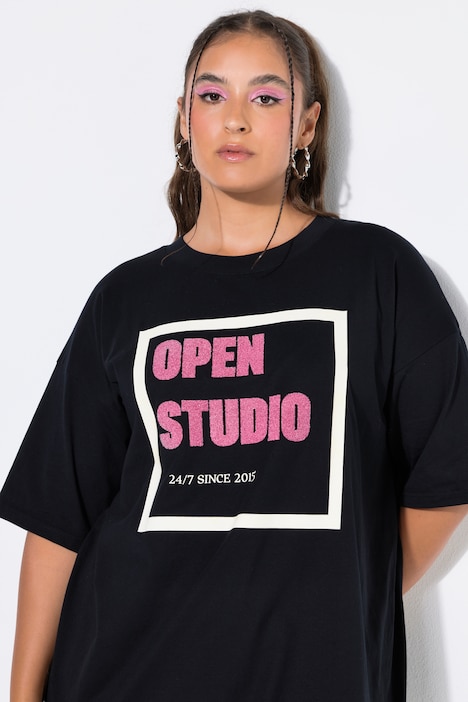 T-shirt, krój oversize, Open Studio