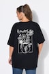 T-Shirt, Oversize Shape, Flower Prints vorne und hinten