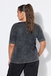 T-Shirt, oversized, Statement, Halbarm mit Spitze