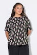 T-Shirt, Oversize Shape, Pfauenfeder-Print
