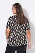 T-Shirt, Oversize Shape, Pfauenfeder-Print