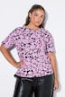 T-Shirt, Oversize Shape, verwischter Leo
