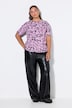 T-Shirt, Oversize Shape, verwischter Leo