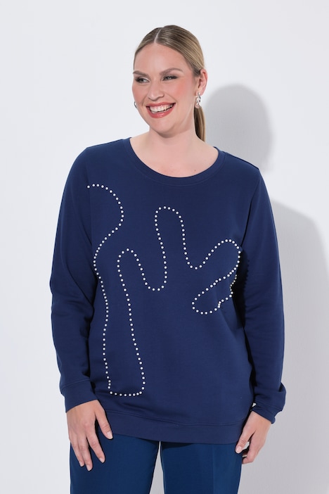 Sweatshirt, Komfort Fit, Zierperlen