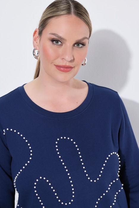 Sweatshirt, Komfort Fit, Zierperlen