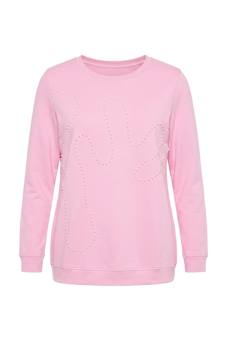 Sweatshirt, comfort fit, decorative beads