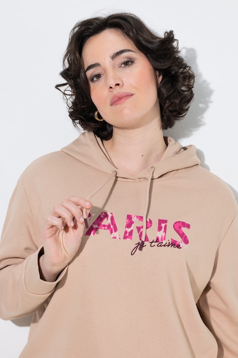 Hoodie, Paris, Kapuze, Langarm