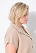 Fleece bodywarmer, opstaande kraag, knoopsluiting, mouwloos