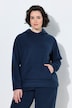 Sweat-shirt à capuche en polaire, manches longues et poche kangourou