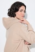 Sweat-shirt à capuche en polaire, manches longues et poche kangourou