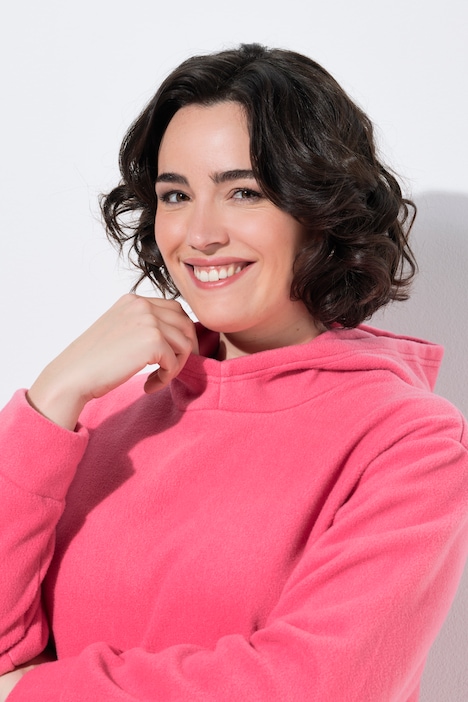 Flísová mikina s kapucí