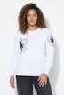 Pullover, Loose Fit, Blüten-Applikation