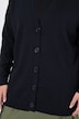 Long-Strickjacke, Regular Fit, V-Ausschnitt