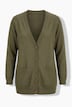 Long-Strickjacke, Regular Fit, V-Ausschnitt
