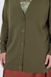 Long-Strickjacke, Regular Fit, V-Ausschnitt