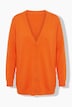 Long-Strickjacke, Regular Fit, V-Ausschnitt