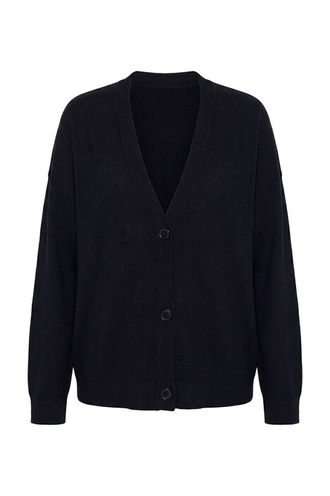 Strickjacke, Boxy Fit, weiter Langarm