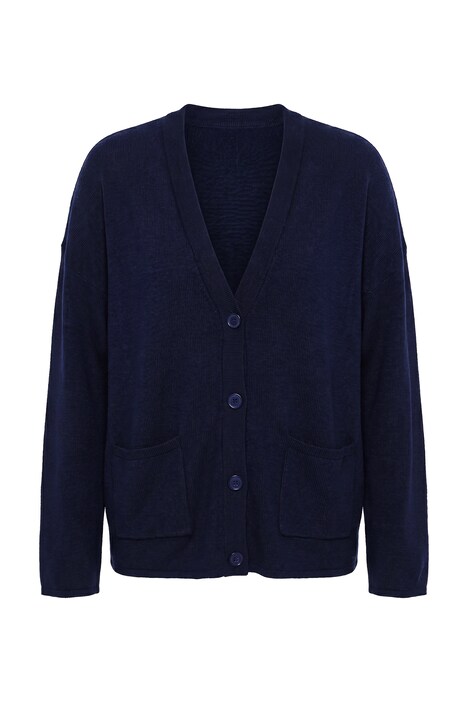 Cardigan, boxy fit, wide long sleeve