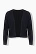 Strickjacke, Regular Fit, offene Form, 3/4-Ärmel