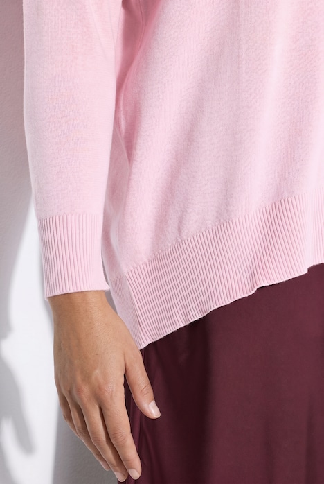 Pullover, Loose Fit, Rundhals, Saum hinten länger.