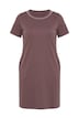 Jerseykleid, A-Linie, Zierperlen, Halbarm