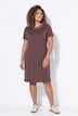 Jerseykleid, A-Linie, Zierperlen, Halbarm