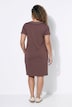 Jerseykleid, A-Linie, Zierperlen, Halbarm