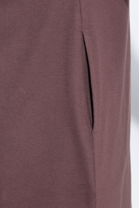 Jerseykleid, A-Linie, Zierperlen, Halbarm