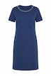 Jerseykleid, A-Linie, Zierperlen, Halbarm