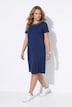 Jerseykleid, A-Linie, Zierperlen, Halbarm