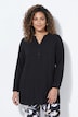 Bluse, A-Linie, Tunika-Ausschnitt, Seitenschlitze