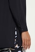 Bluse, A-Linie, Tunika-Ausschnitt, Seitenschlitze