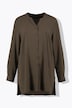 Bluse, A-Linie, Tunika-Ausschnitt, Seitenschlitze