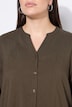 Bluse, A-Linie, Tunika-Ausschnitt, Seitenschlitze