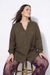 Bluse, A-Linie, Tunika-Ausschnitt, Seitenschlitze