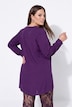 Blouse, coupe en A, col tunisien, fentes sur les côtés