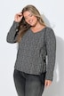 Shirt Doppelpack, Uni/Punkte, Classic, V-Ausschnitt, Langarm