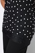 Chiffon-Top, A-Line, Dots, Spitze