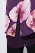 Chiffon-Bluse, doppellagig, A-Linie, Rundhals, Langarm