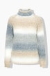 Pullover, Farbverlauf, Rollkragen, Langarm
