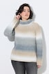 Pullover, Farbverlauf, Rollkragen, Langarm