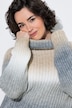 Pullover, Farbverlauf, Rollkragen, Langarm