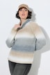Pullover, Farbverlauf, Rollkragen, Langarm