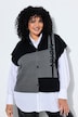 Strickjacke, Colorblocking, Stehkragen, Halbarm