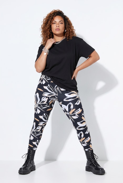 Leggings, Tight Fit, Blumenmuster
