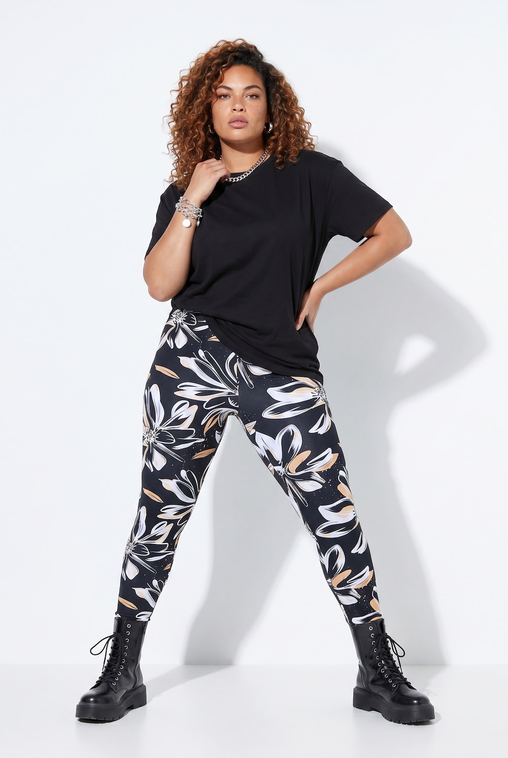 Leggings, Tight Fit, Blumenmuster