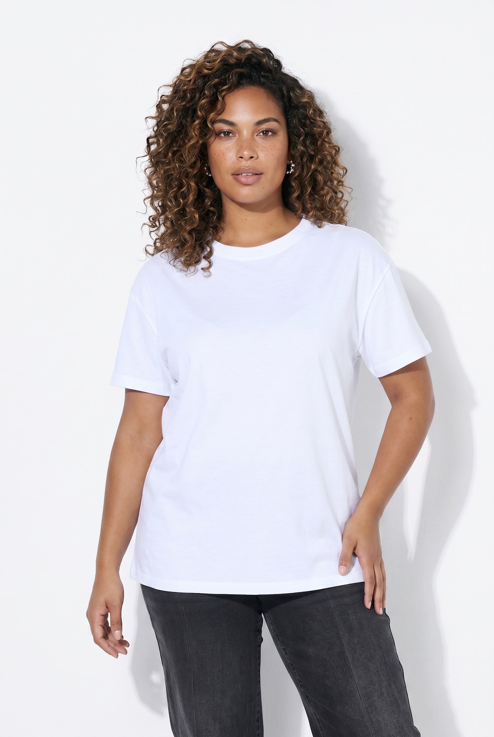 T-skjorte, Boxy Fit, Hello Beauty-trykk på ryggen